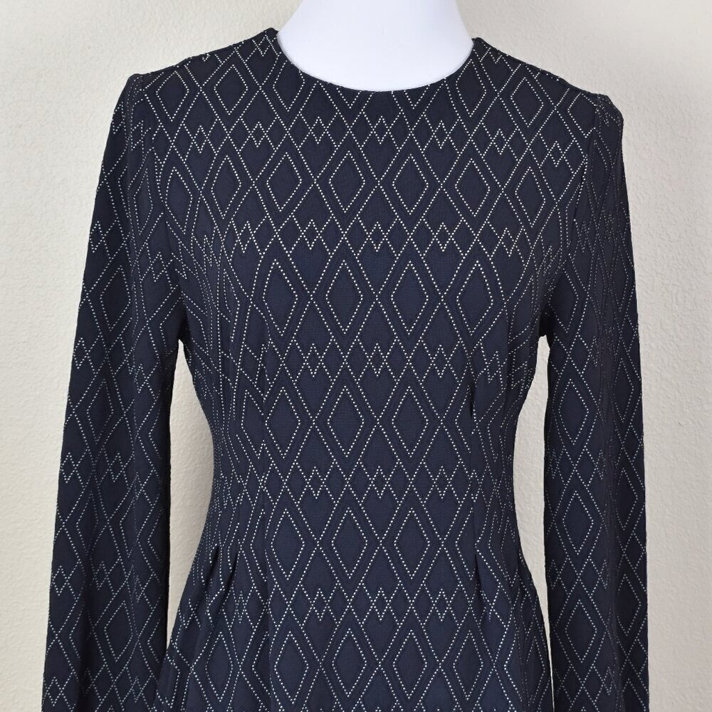 Leota Lara Long Sleeve Fit and Flare Dress - S - Picture 7 of 11